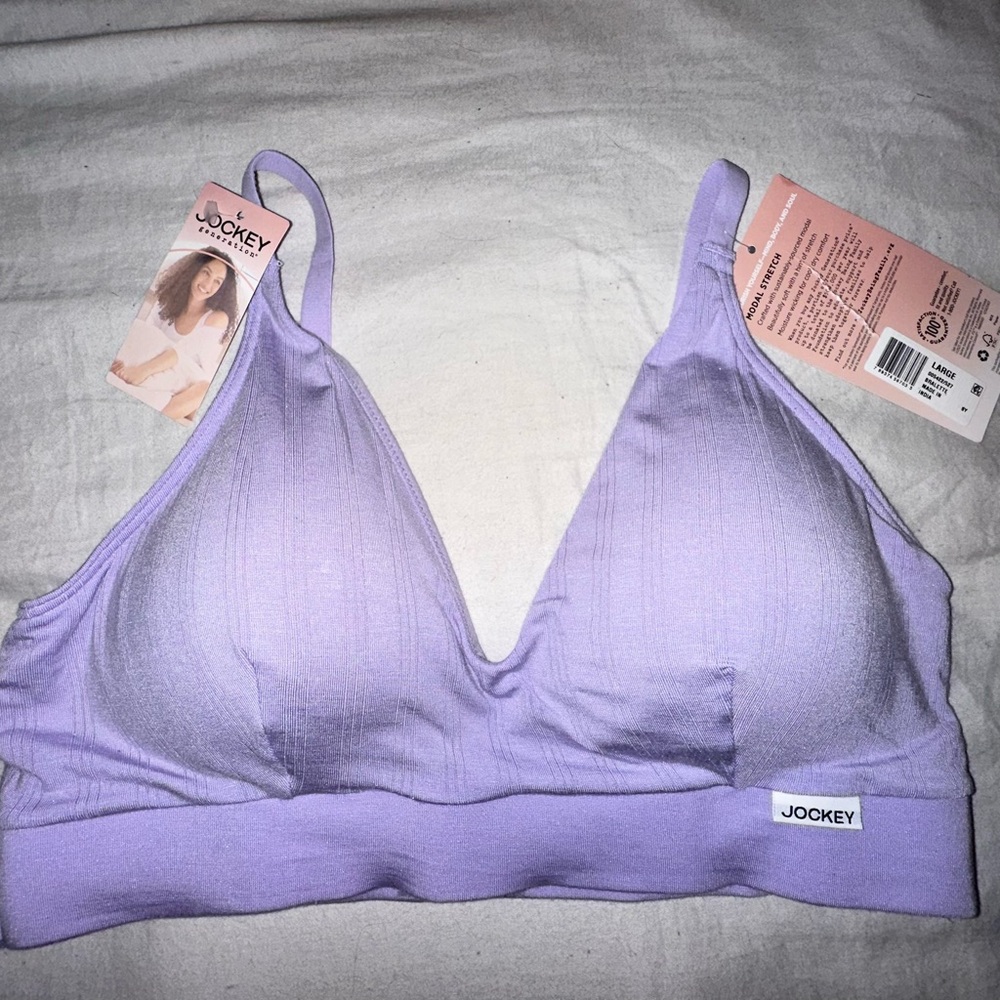 JOCKEY Purple Wireless Bralette Intimates Sports Bra